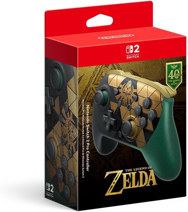 NINtheorist's tweet photo. 🚨 De nuevo DISPONIBLE: 
#Preventa de  Nintendo Switch 2 Pro Controller The Legend of Zelda – 40th Anniversary Edition a $2,599.00 MXN, en amazon: ⤵️
https://t.co/9ha3YkI3rX #ad https://t.co/6dGtvVyQGN
