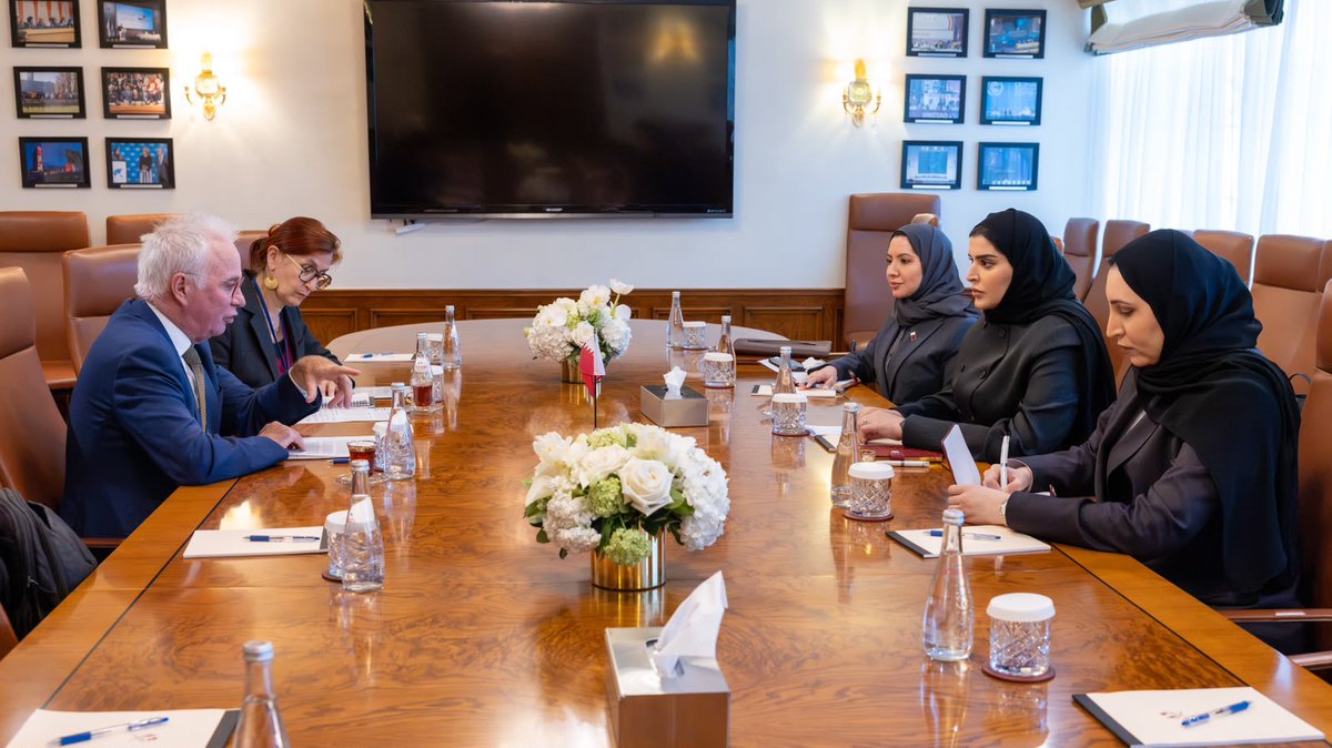 MofaQatar_EN's tweet photo. Qatar, Global Fund Discuss Cooperation on Health Initiatives

New York | September 25, 2026

The State of Qatar and the Global Fund to Fight AIDS, Tuberculosis and Malaria (the Global Fund) discussed ways to strengthen cooperation during talks in New York.

HE Minister of State for International Cooperation Dr Maryam bint Ali Al Misnad met with HE Peter Sands, the fund's executive director on Friday on the sidelines of the 81st session of the United Nations General Assembly.

The two sides reviewed cooperation between Qatar and the Global Fund and discussed ways to support and enhance their partnership, as well as a number of issues of mutual interest.

#MOFAQatar