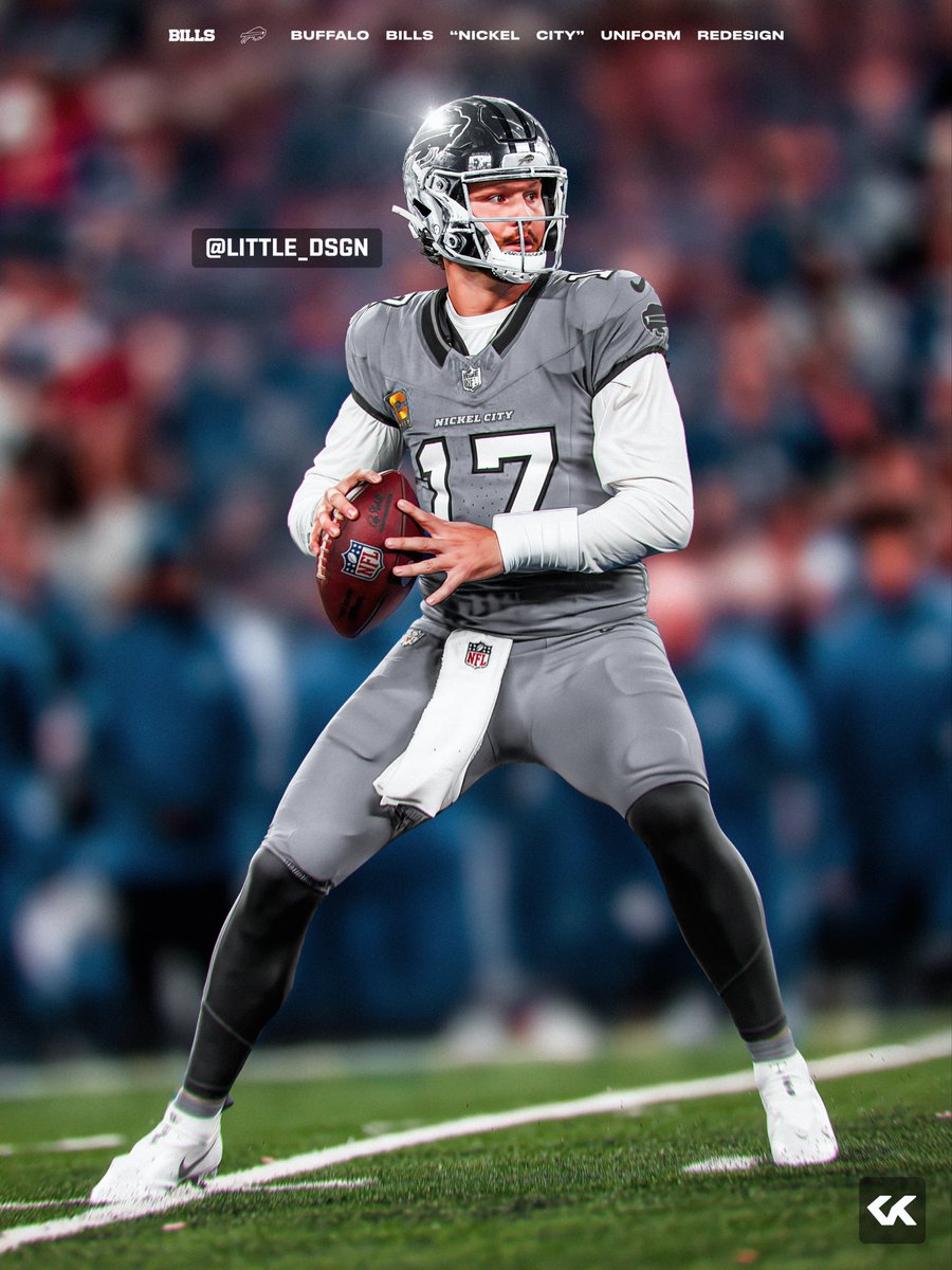 little_dsgn's tweet photo. . @BuffaloBills “Nickel City” uniform redesign.
.
.
#BillsMafia https://t.co/H5zW3lYFiT