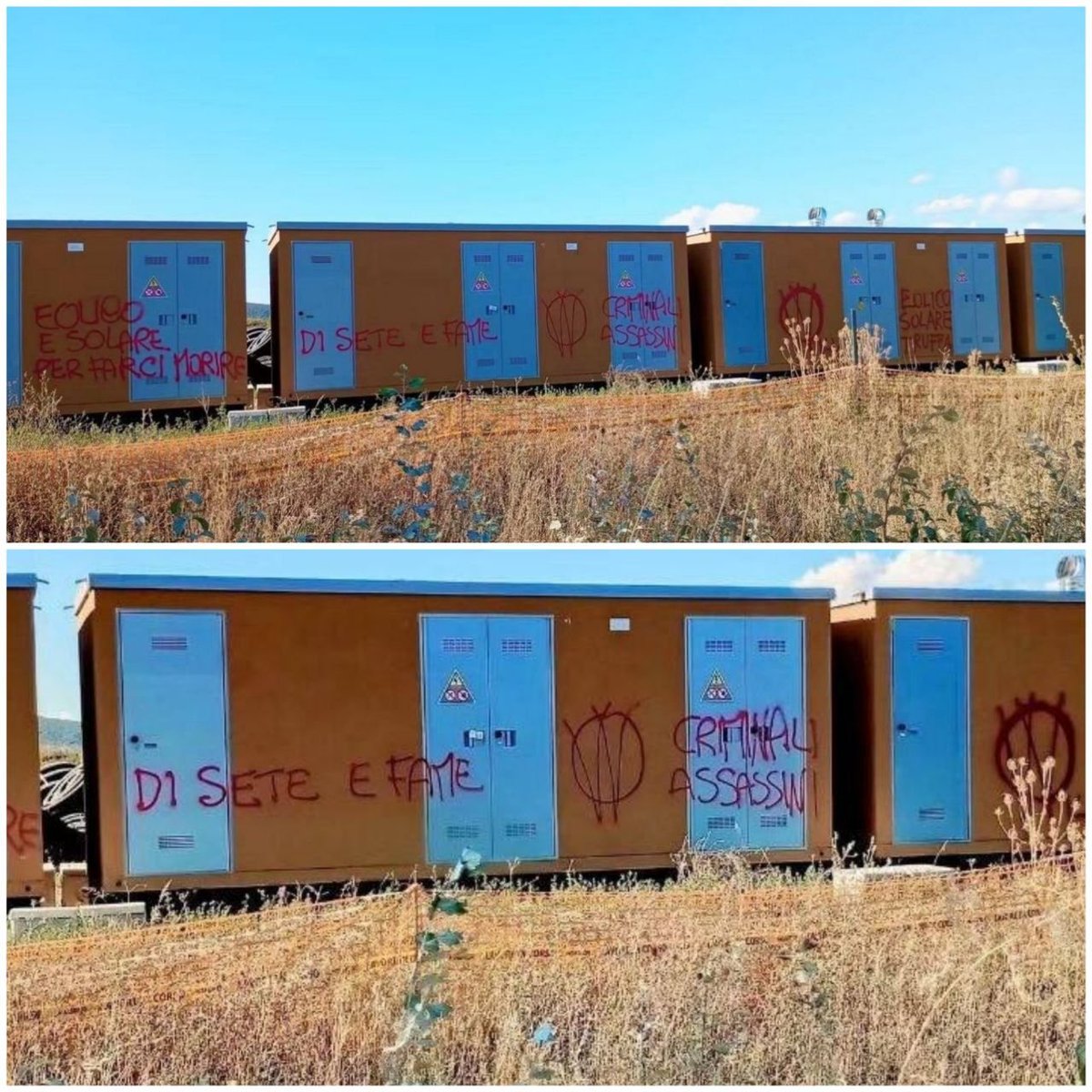 ADlindlon45's tweet photo. FOTO GALLERY DALLA PAGINA FACEBOOK DI UN UTENTE
 
‼️V_V AZIONE‼️
👉 LOCALITÀ SCONOSCIUTA

‼️V_V MURALES OVUNQUE 
PER OCCUPARE IL TERRITORIO CON LA VERITÀ‼️

VIENI A CONOSCERE I ViVi! 

ENTRA NEL CANALE "PARLA CON UN GUERRIERO V_V"
🇮🇹 🇫🇷 🇬🇧 🇪🇸 🇩🇪 🇷🇴
👉https://t.co/OYOPx2Bpw5 https://t.co/2SmeSmdaCt