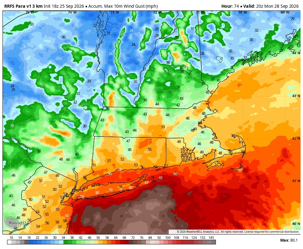 Eweather13's tweet photo. 18z RRFS 🌀💨🌧️ https://t.co/Y5hhwhkszq