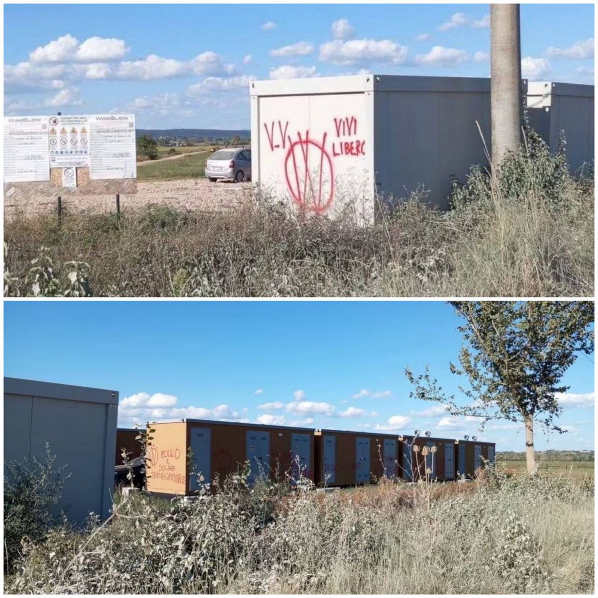 ADlindlon45's tweet photo. FOTO GALLERY DALLA PAGINA FACEBOOK DI UN UTENTE
 
‼️V_V AZIONE‼️
👉 LOCALITÀ SCONOSCIUTA

‼️V_V MURALES OVUNQUE 
PER OCCUPARE IL TERRITORIO CON LA VERITÀ‼️

VIENI A CONOSCERE I ViVi! 

ENTRA NEL CANALE "PARLA CON UN GUERRIERO V_V"
🇮🇹 🇫🇷 🇬🇧 🇪🇸 🇩🇪 🇷🇴
👉https://t.co/OYOPx2Bpw5 https://t.co/2SmeSmdaCt