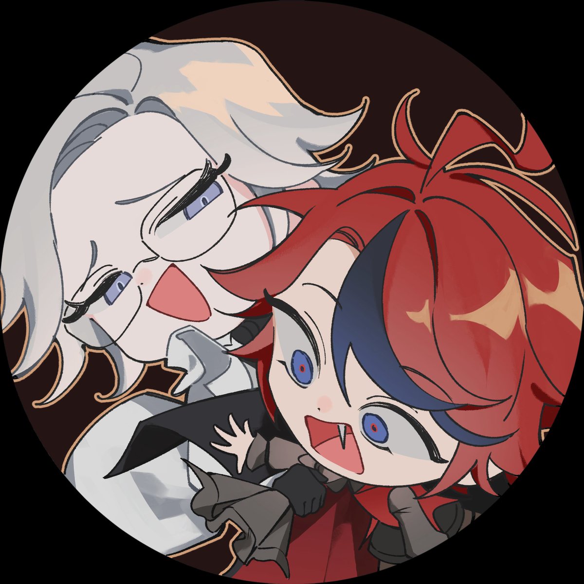 junhaejjoon's tweet photo. sry i dont have anything new erm pfp for the eitk vamp cafe!! look look theyre so cute #hndr_fa https://t.co/TyHep9SEqh
