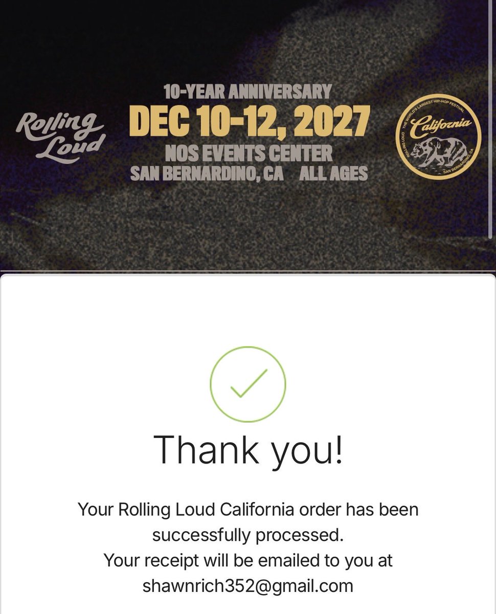 Shawnrichh352's tweet photo. Last year was so lit I had to run it back with both 2027 locations @RollingLoud https://t.co/gVBilcokdb