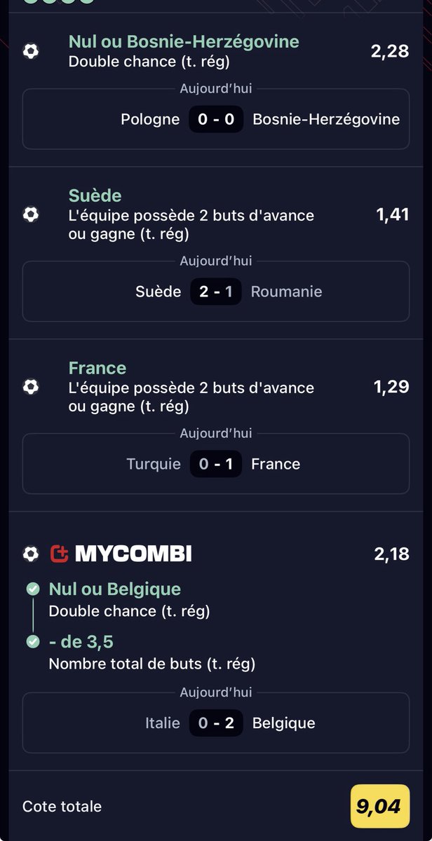 welcomepartyy's tweet photo. cote a 9 qui passe ( le frero @1mCooked a eu une bonne vision sur des picks du ticket! ) 
bet partagé sur le discord ⬇️
https://t.co/dIZdNPcFWp https://t.co/PSr5hqPzSk