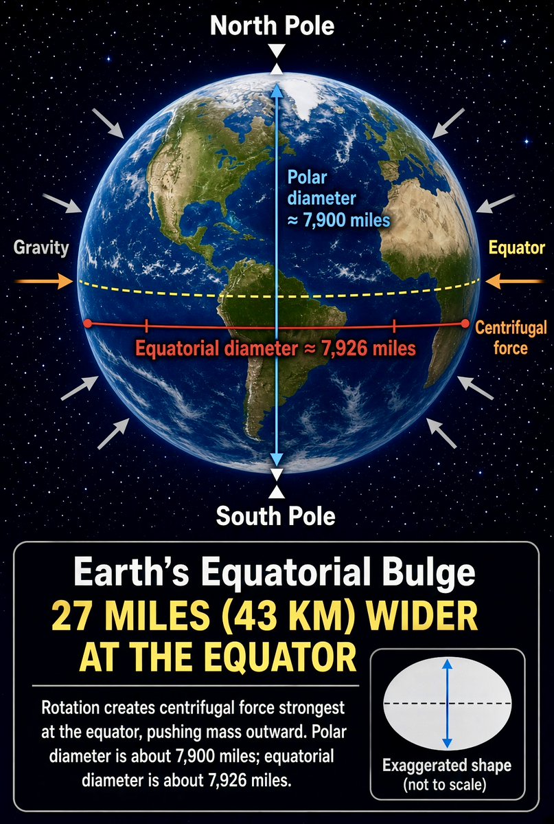 BrightInsight6's tweet photo. Many dismiss the Noah’s Ark story, claiming there’s not enough water on Earth for a Great Flood 🌊

Well, these details will blow some minds:

1) Earths Mantle has 3X MORE water (frozen) inside it than ALL our oceans COMBINED 🤯
2) Everyone focuses on “it rained for 40 days and nights” mentioned in Genesis 7:12, but often overlook the verse immediately prior:

“…all the underground waters erupted from the earth, and the floodgates of the heavens were opened” - Genesis 7:11

So let me get this right: There is 3X MORE water inside the Mantle than ALL of our oceans combined, and Genesis 7:11 specifically states that the Great flood was a result of it. Whoa.

First of all, HOW could they have possibly known that when modern Scientists didn’t establish this fact until just 12 years ago in 2014!?

📍Now this is where the possibilities get wild. What could possibly cause the water from inside the earth to come to the surface?

I think we should consider the potential devastating physical effects of a POLE SHIFT.
You see, because of centrifugal force, the earth is approx 27 miles wider at the equator. So, perhaps when the earth goes through another Shift, the new equator will force the movement of that water inside the earth as well, subsequently thawing and expelling the water to earths surface? 🤔

To be clear, Scientists disagree with all of this, just as they do with a possible great flood. But the fact Genesis describes the springs of the earth bursting open, and connecting with the fact that we now know there is 3X more water inside the earth than on the surface, should make us question what all could be possible…