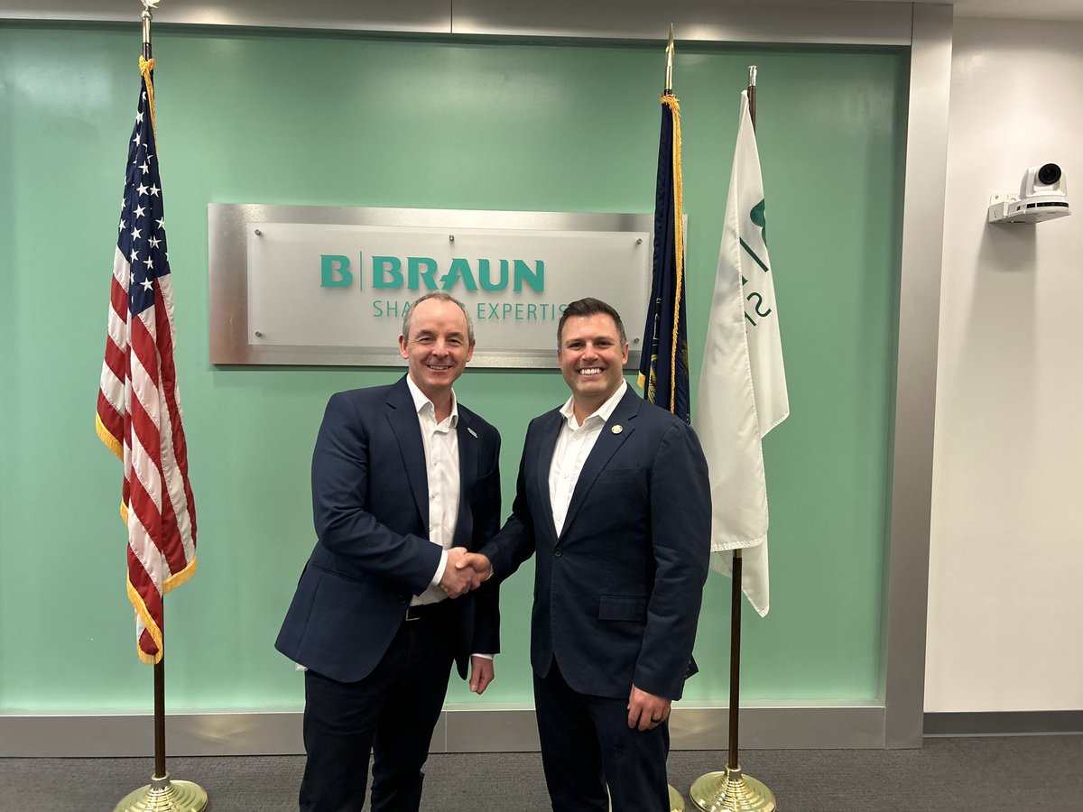RepMackenzie's tweet photo. Shout out to the employees of @BBraunUSA who took a break this week to ask questions and hear an update about my work in Washington. By delivering tax relief, supporting Made in America, and investing in working families, I’ll keep fighting to make sure that local workers can thrive here in the Lehigh Valley and the Poconos.