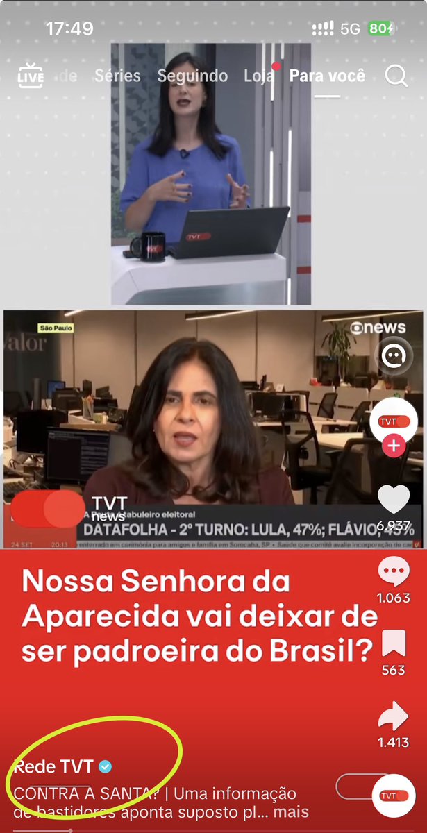 FiorinoCarioca's tweet photo. Alô @RedeTVTNews , porque este vídeo ainda está no ar no TikTok? https://t.co/iVqiD10wFP