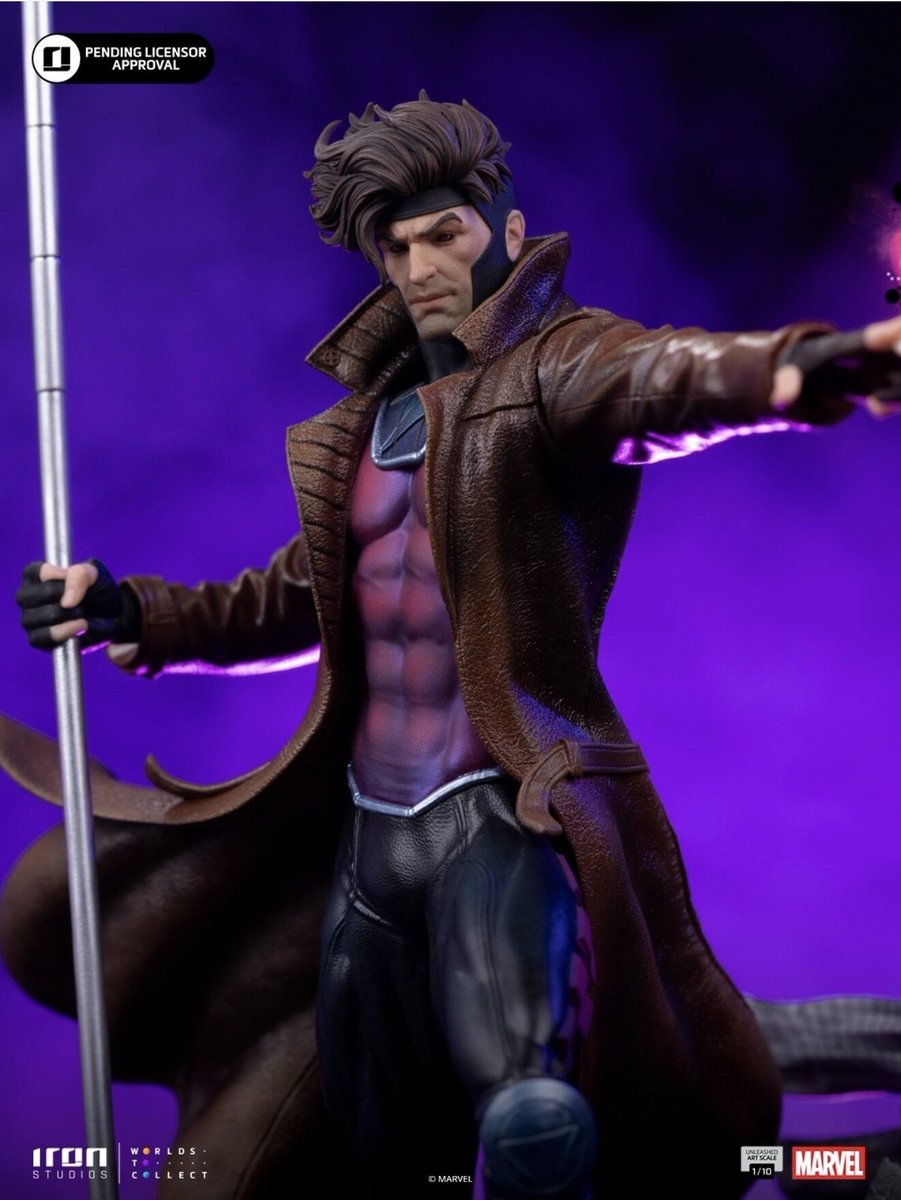 GambitSpotting's tweet photo. Spotted: Art Scale 1/10 figure from Iron Studios coming 2027
#gambit https://t.co/1OdeF9u5Qn