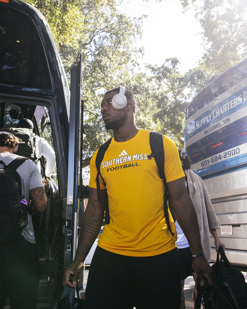 SouthernMissFB's tweet photo. Next stop ➡️ NOLA  

#SMTTT https://t.co/i5N3aDiuAu