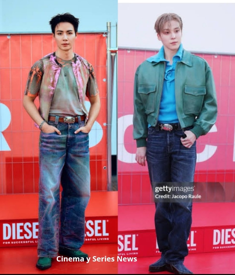 CinemaSerieNews's tweet photo. Embajadores de #DIESEL #YUNHO y #ZeePeruk El encuentro fué en el desfile de la colección #PrimaveraVerano2027deDiesel en la #SemanadelaModadeMilán marcó la despedida del director creativo #GlennMartens de la marca #Tendencia #kpop #Seriesbl #Musica #Moda2026 #DesfiledeModa2026 https://t.co/LDzDOP27M4