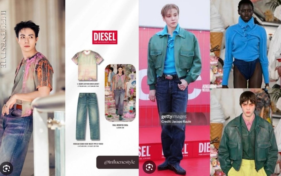 CinemaSerieNews's tweet photo. Embajadores de #DIESEL #YUNHO y #ZeePeruk El encuentro fué en el desfile de la colección #PrimaveraVerano2027deDiesel en la #SemanadelaModadeMilán marcó la despedida del director creativo #GlennMartens de la marca #Tendencia #kpop #Seriesbl #Musica #Moda2026 #DesfiledeModa2026 https://t.co/LDzDOP27M4