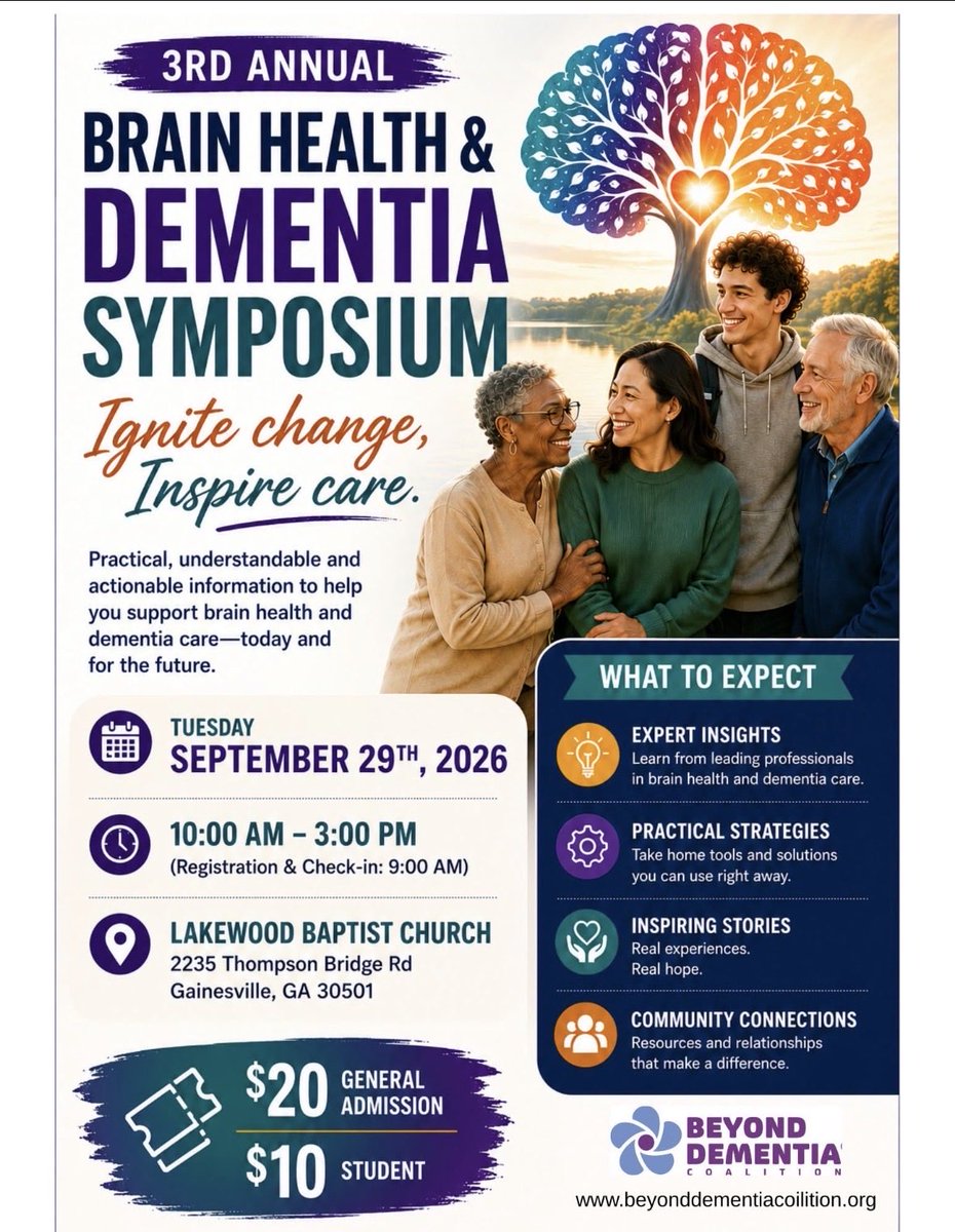 sradvisory's tweet photo. We’re excited to share that our CEO, Stephanie Fiber-Sutton, will be speaking at the 3rd Annual Brain Health &amp; Dementia Symposium alongside leading experts in dementia care, research, and advocacy.

📅 Tuesday, September 29, 2026

#BrainHealth #DementiaCare #SeniorLiving https://t.co/vfesK9C4Pk