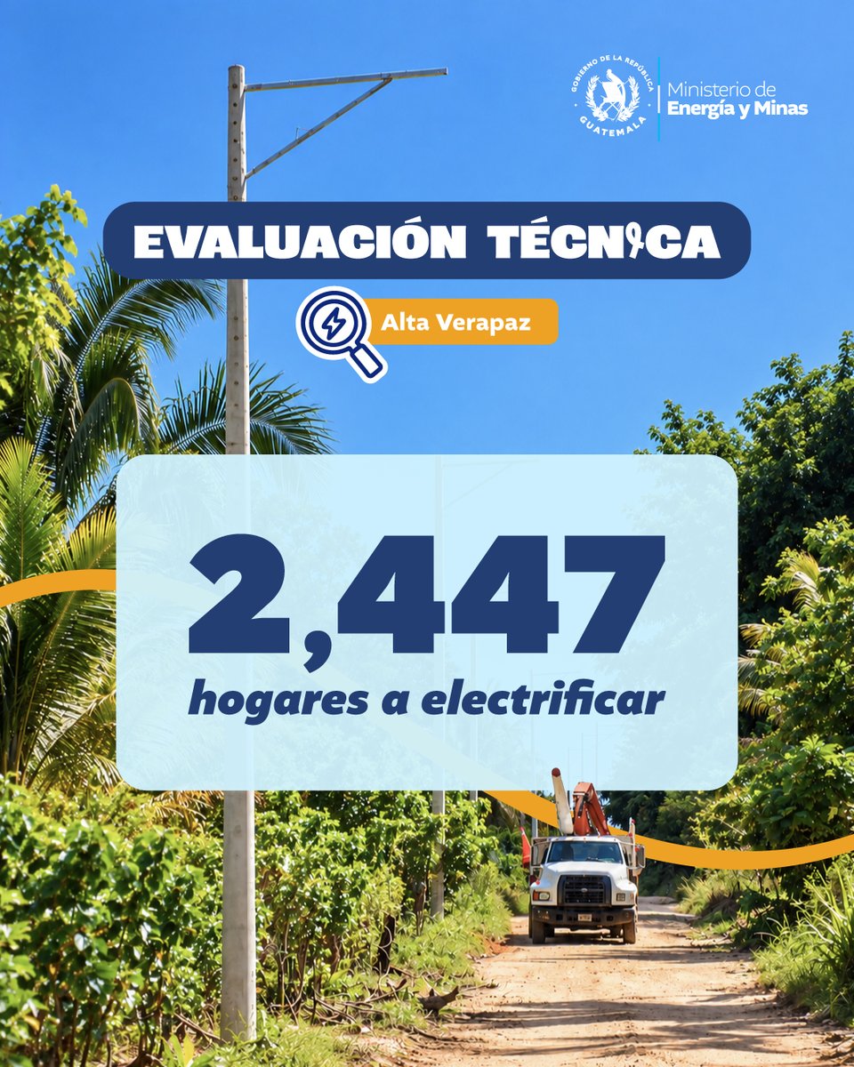 MEMguatemala's tweet photo. En cumplimiento de la Política de Electrificación Rural 2020-2050, la Dirección de Energía realizó evaluaciones socioeconómicas en Alta Verapaz. Con los proyectos del INDE, más de 13,000 guatemaltecos tendrán acceso a energía. #EnergíaParaTodos #EvaluacionesTécnicas https://t.co/MBtPBK8oAm