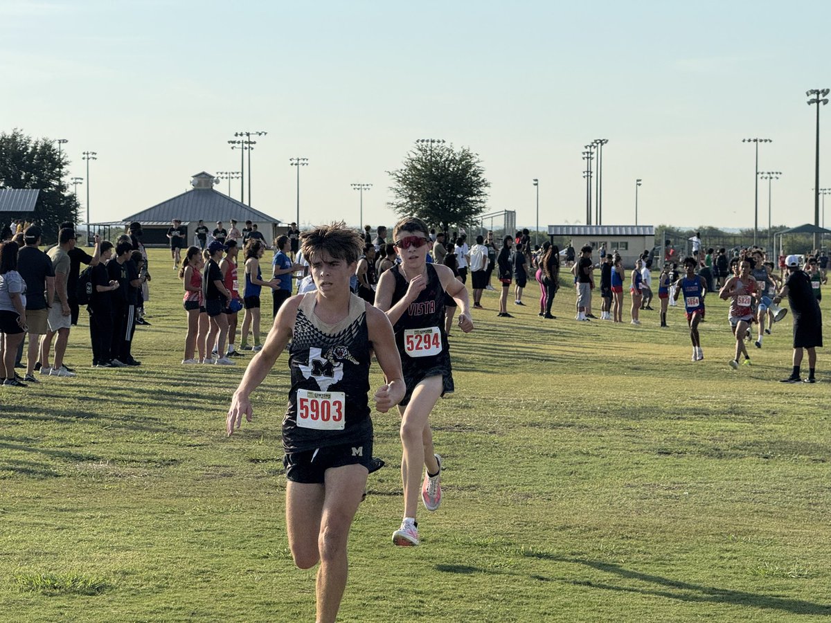 JaxtonLambXC28's tweet photo. Great race day at the Mayberry Invitational in Mansfield.  Finished 12th out of 206 and a PR.  Team finished 2nd, a lot of PRs and strong races by my teammates. @VistaCross @LeanderisdATH https://t.co/QQfLtq1nPD