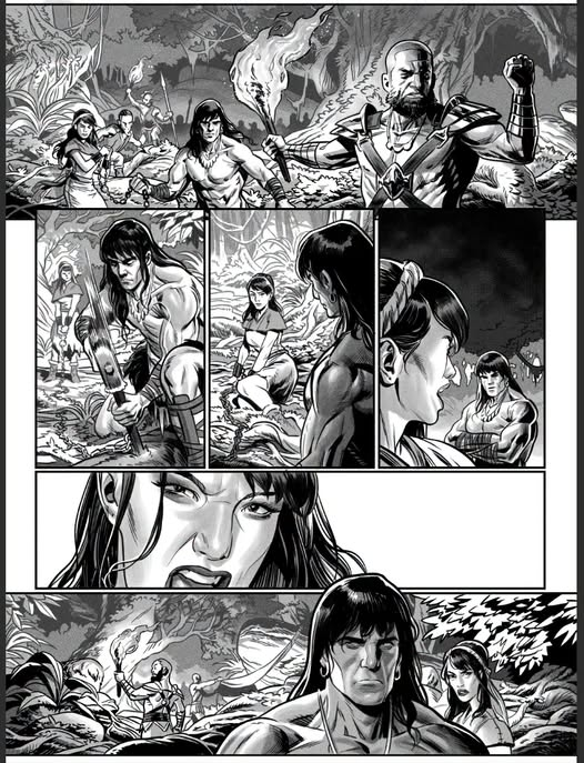 fabiaschi's tweet photo. Benjamin Dewey's artwork for Zack Davisson's Conan story
in November's "Savage Sword of Conan" Issue #17. https://t.co/qaAZ5doXCB