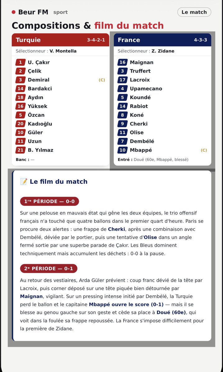 timesportmedia1's tweet photo. 🇫🇷 #EDF Les bleus de Zidane s’impose en Turquie 🇹🇷 dans le cadre de la #NationsLeague https://t.co/AaNY0NyDMt
