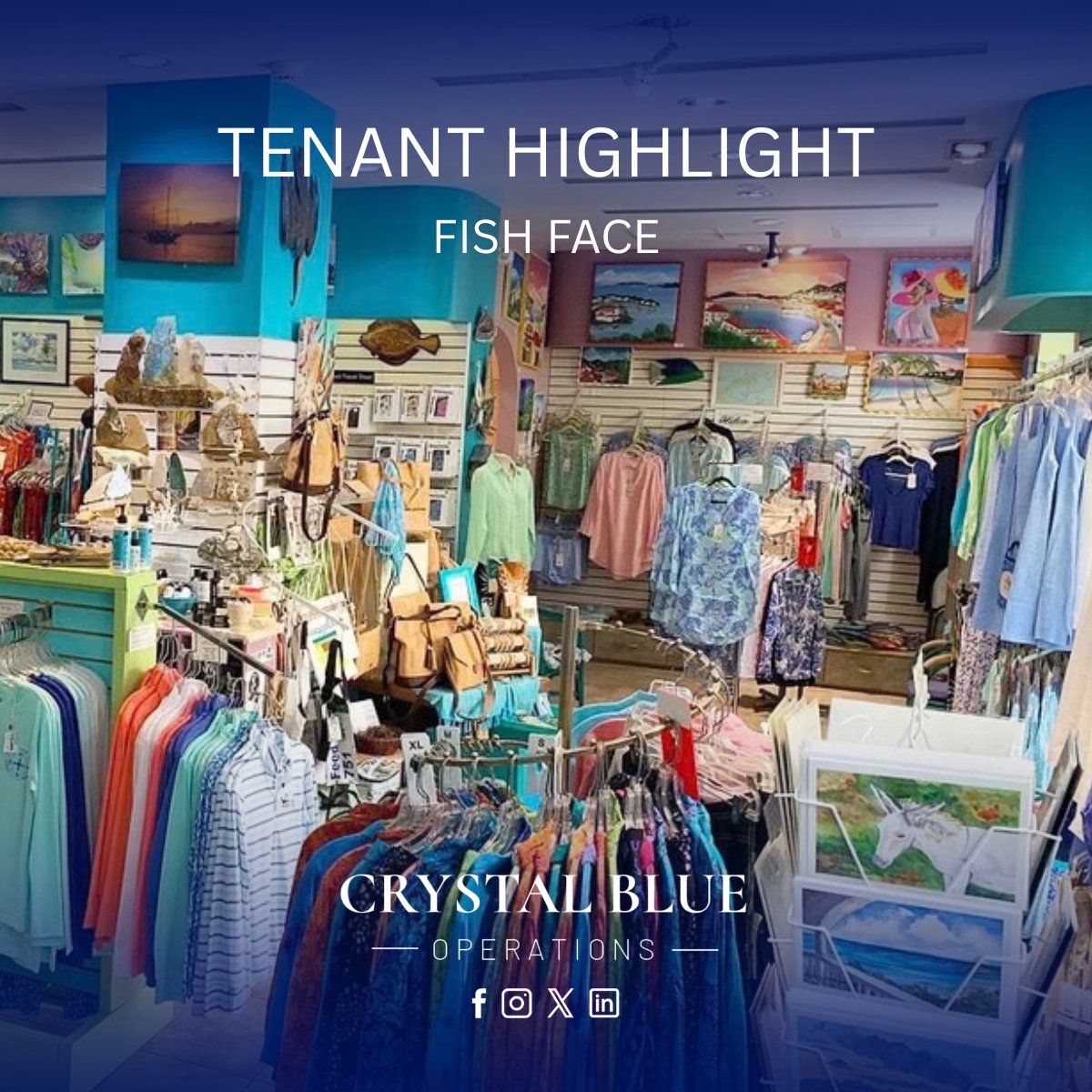 crystalblueusvi's tweet photo. What started with a risk, a passion, and 50 square feet became a business with a lasting place in Downtown Charlotte Amalie. 💙

We’re proud to have Fish Face as part of the Palm Passage community!

#FishFace #TenantHighlight #PalmPassage  #CharlotteAmalie #CrystalBlueUSVI https://t.co/w8WXFmtngq