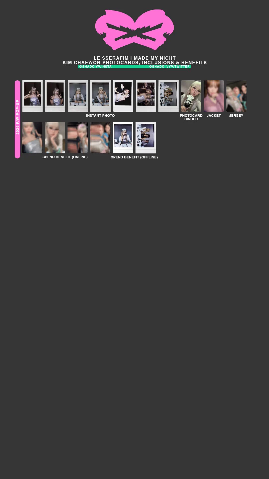 minminさま 専用ページ V | maker of le sserafim photocard templates!!στο X: 