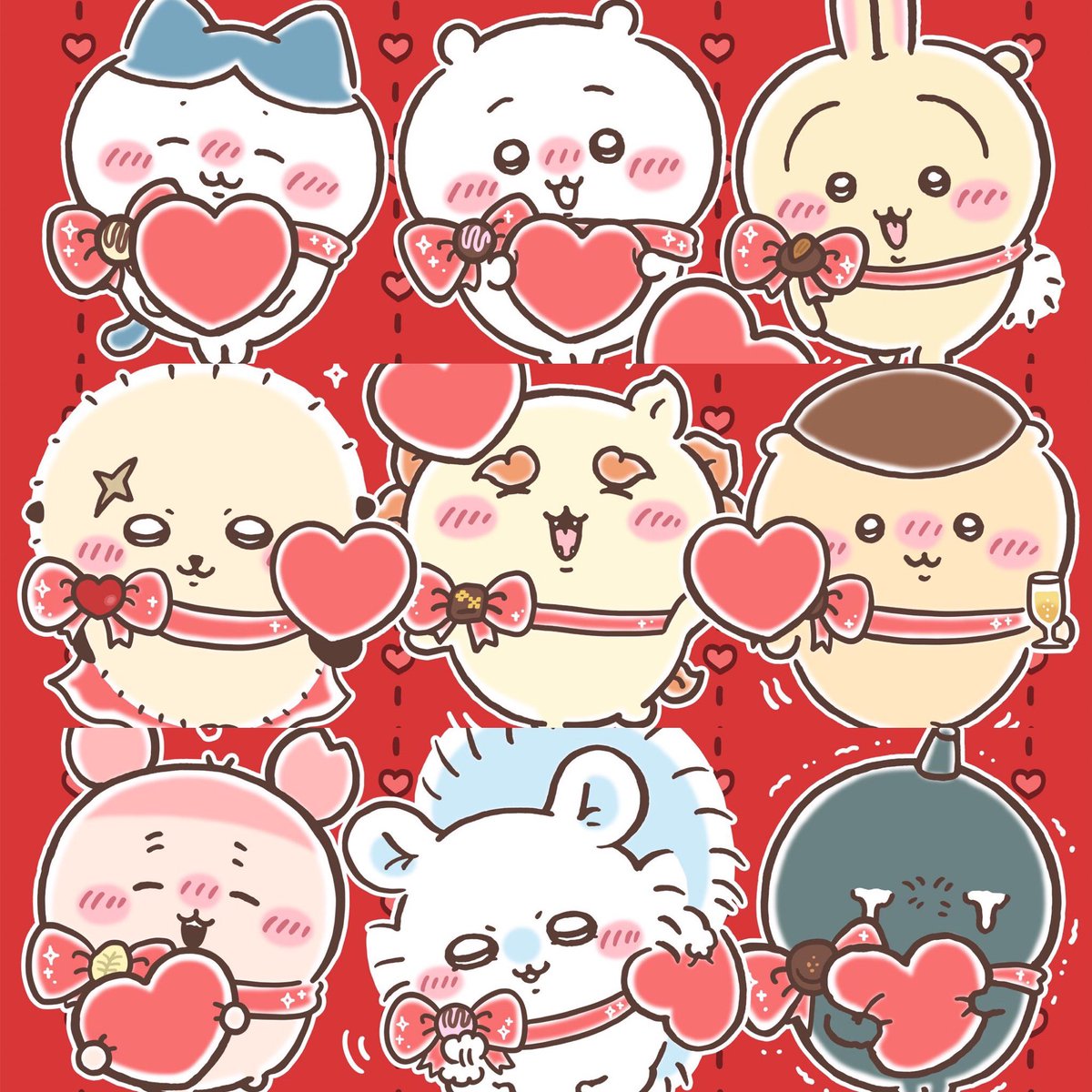 k42wKKihKBGTvXv's tweet photo. ちいかわ今年2026年のバレンタインデー書き下ろのイラストかわいい！！

#ちいかわ https://t.co/3vUDqQXogS