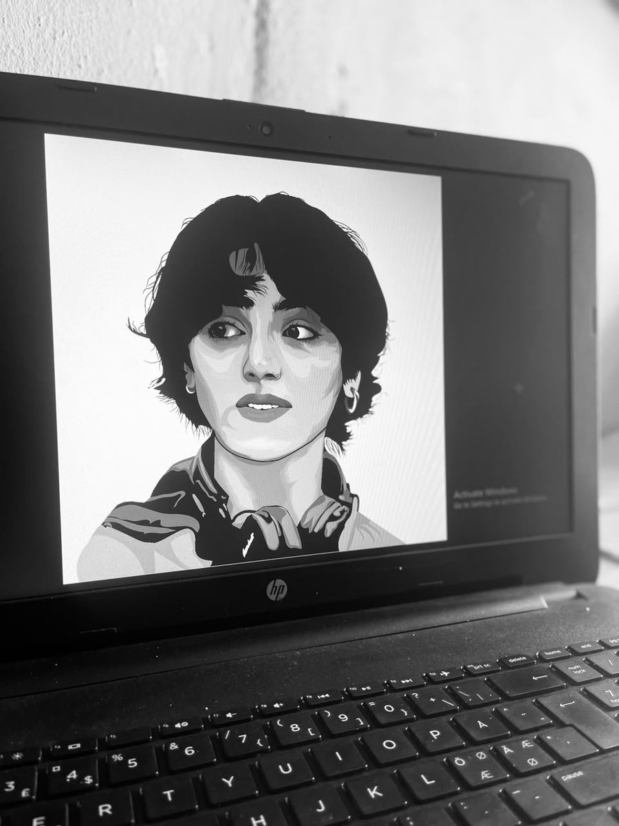 Smallzd0y's tweet photo. Day next my illustration Journey
​"A look at the workspace where the magic happens! Fine-tuning the facial details and color tones on this latest portrait study in Illustrator. 🎨 hit the comments and tell me what you think!" https://t.co/bqzqLsiEI6
