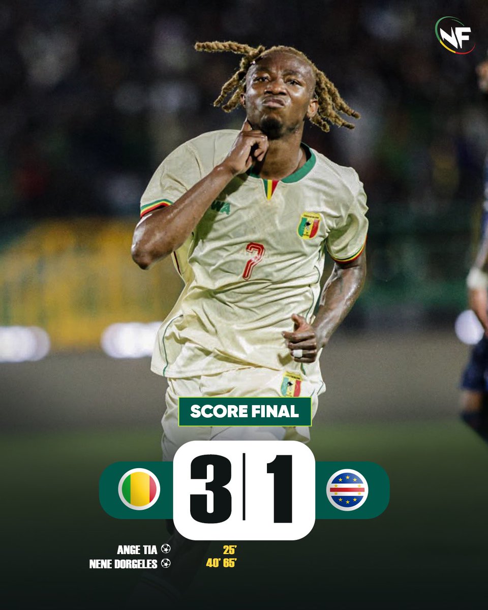 nationfootmali's tweet photo. FIN DU MATCH ! VICTOIRE DES AIGLES DU MALI ! 🇲🇱🦅

Vos impressions sur la rencontre ? Notez sur 10 cette première de l’équipe ! https://t.co/aok4zxWiL3