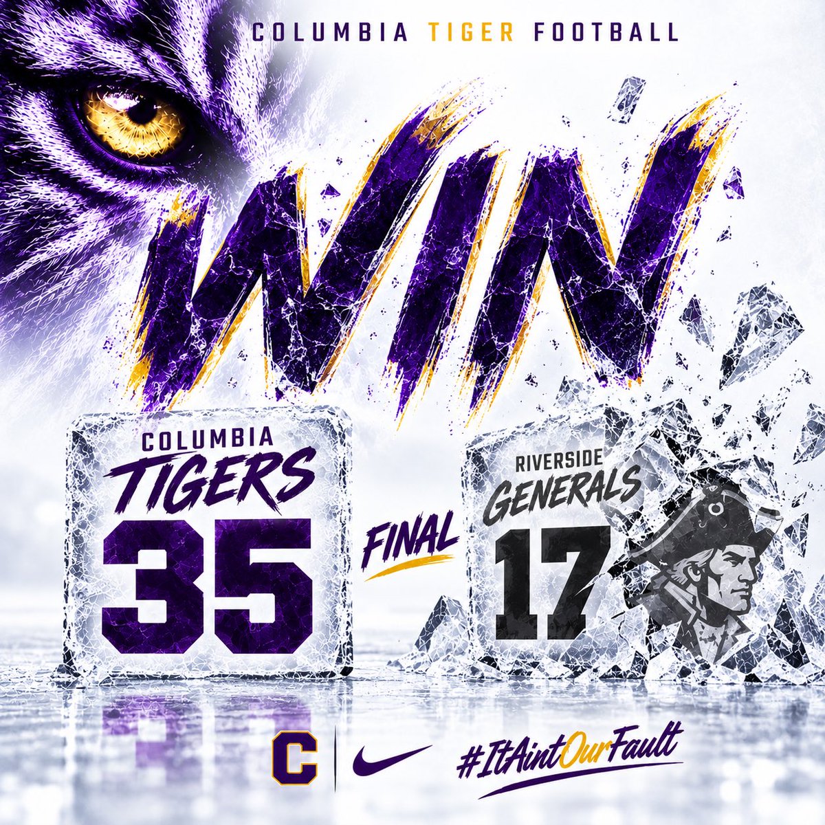 CHSTigerPride_'s tweet photo. 1-0 this week 

6-0 this season 

#ItAintOurFault
#OwnYourImpact
#FN5GL 
@tmobile https://t.co/NbLGhDtEpl