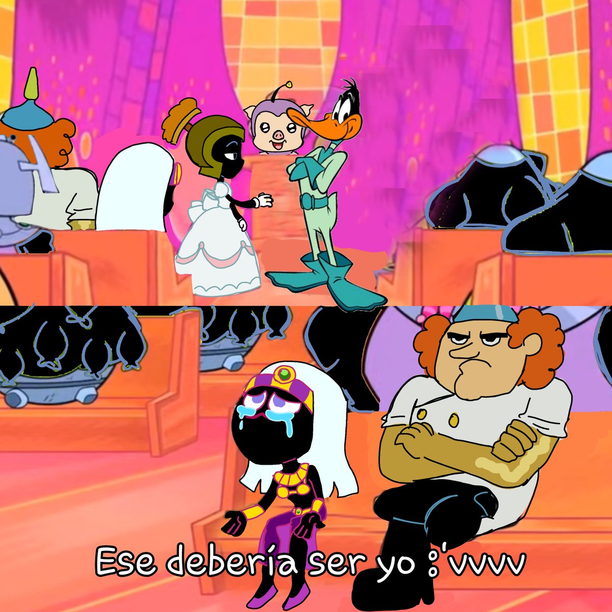 ron_lvs_seals's tweet photo. X-2 después se casó con dodgers como venganza👀👀👀 

#looneytunes #marvinthemartian #daffyduck #duckdodgers https://t.co/yAtDBjGj4D