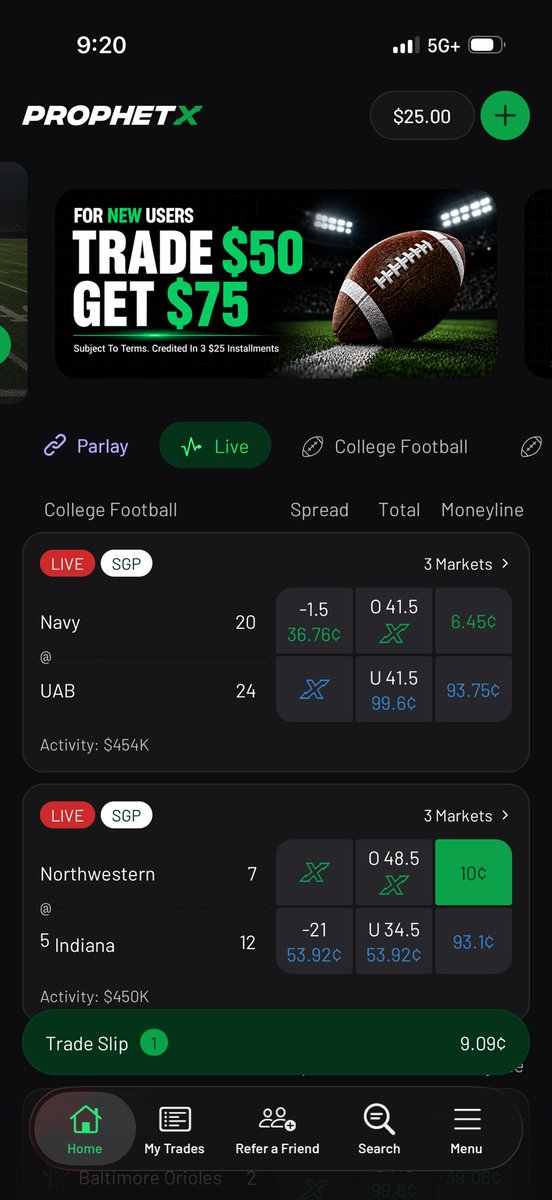 theguyjoe69's tweet photo. @ProphetX where id my payout the game has been over https://t.co/f6dbbr9sys