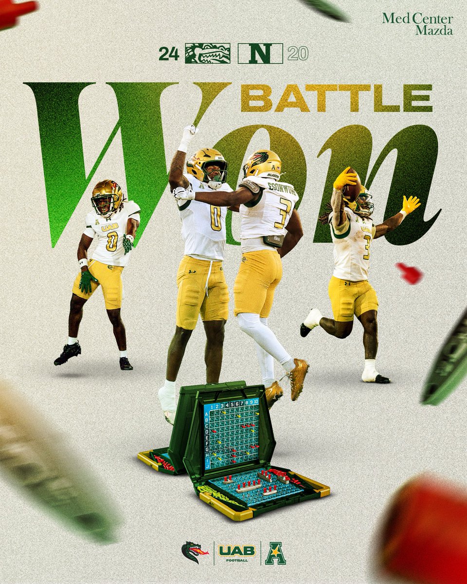 UAB_FB's tweet photo. BATTLE. WON.

#WinAsOne https://t.co/oEDWz5INnl