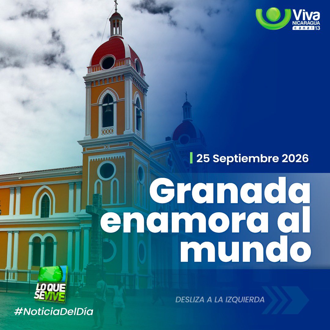 VivaNicaragua13's tweet photo. 🌎✨ Granada celebra una nueva distinción mundial. 🇳🇮💙🤍 

La prestigiosa editorial internacional de viajes Lonely Planet la ubicó entre los 50 mejores destinos turísticos del mundo para visitar en 2027. ✈️✨

#LoQueSeVive #Granada #LonelyPlanet https://t.co/Pd3IHbJnaK