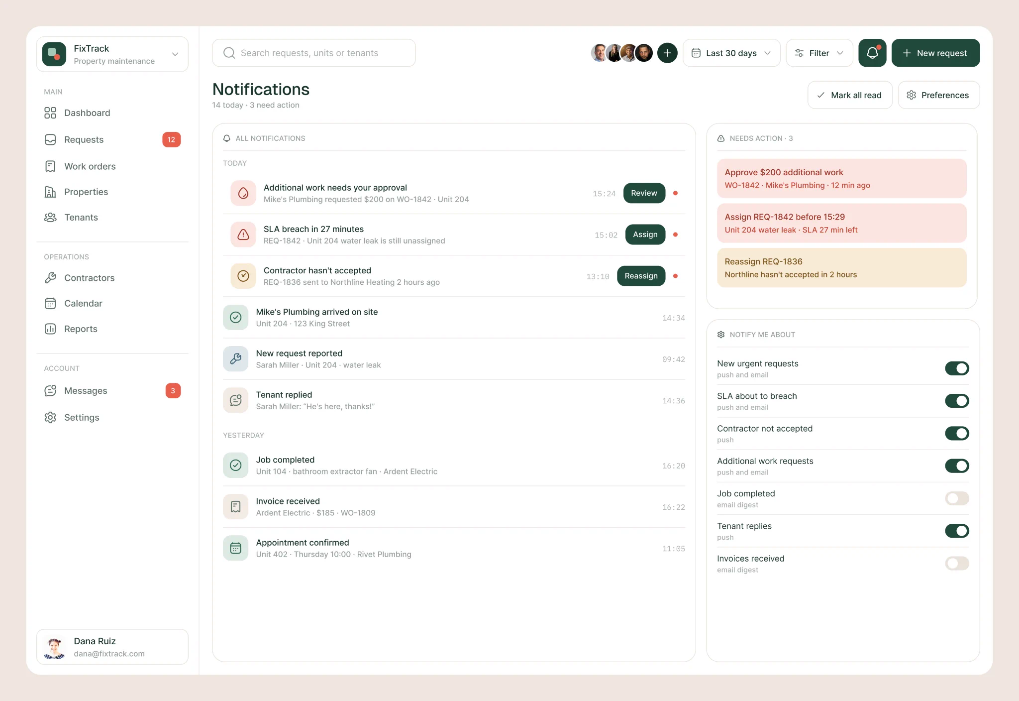 Nizam on X: "Notification page UI design." / X
