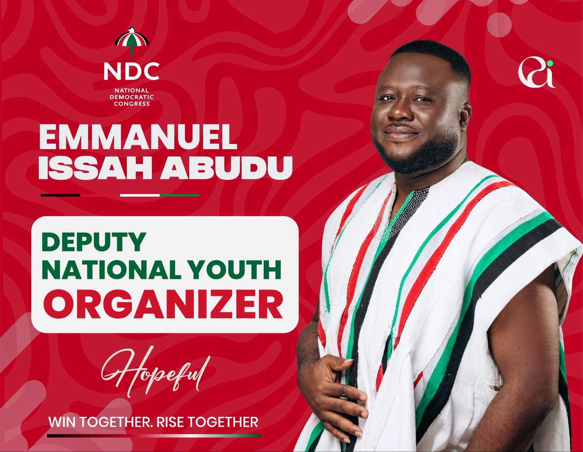 HAgbofa's tweet photo. A united NDC needs united youth — home and abroad. Emmanuel Issah Abudu is building those bridges. #EmmanuelIssahAbudu #WinTogetherRiseTogether https://t.co/jh1fmbmc7Y