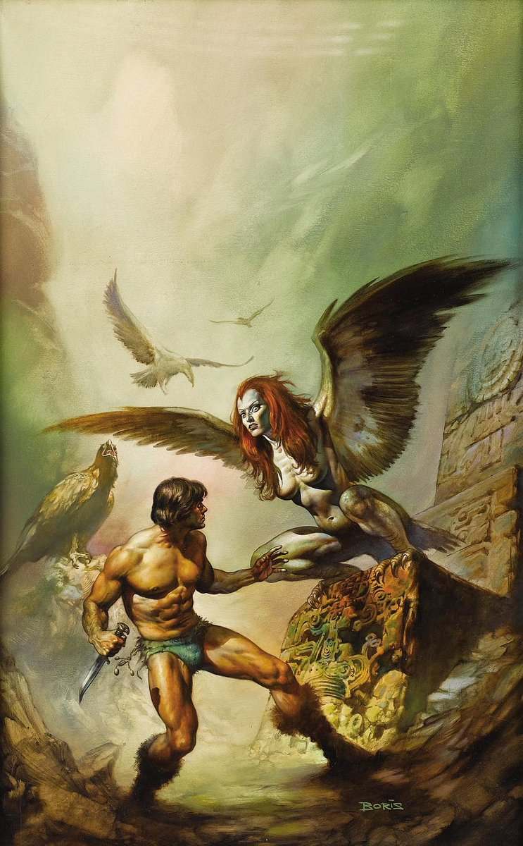 cimerians's tweet photo. 'The Maker of Universes' cover by Boris Vallejo 1977
#fantasyart https://t.co/MfTfMS0GrI