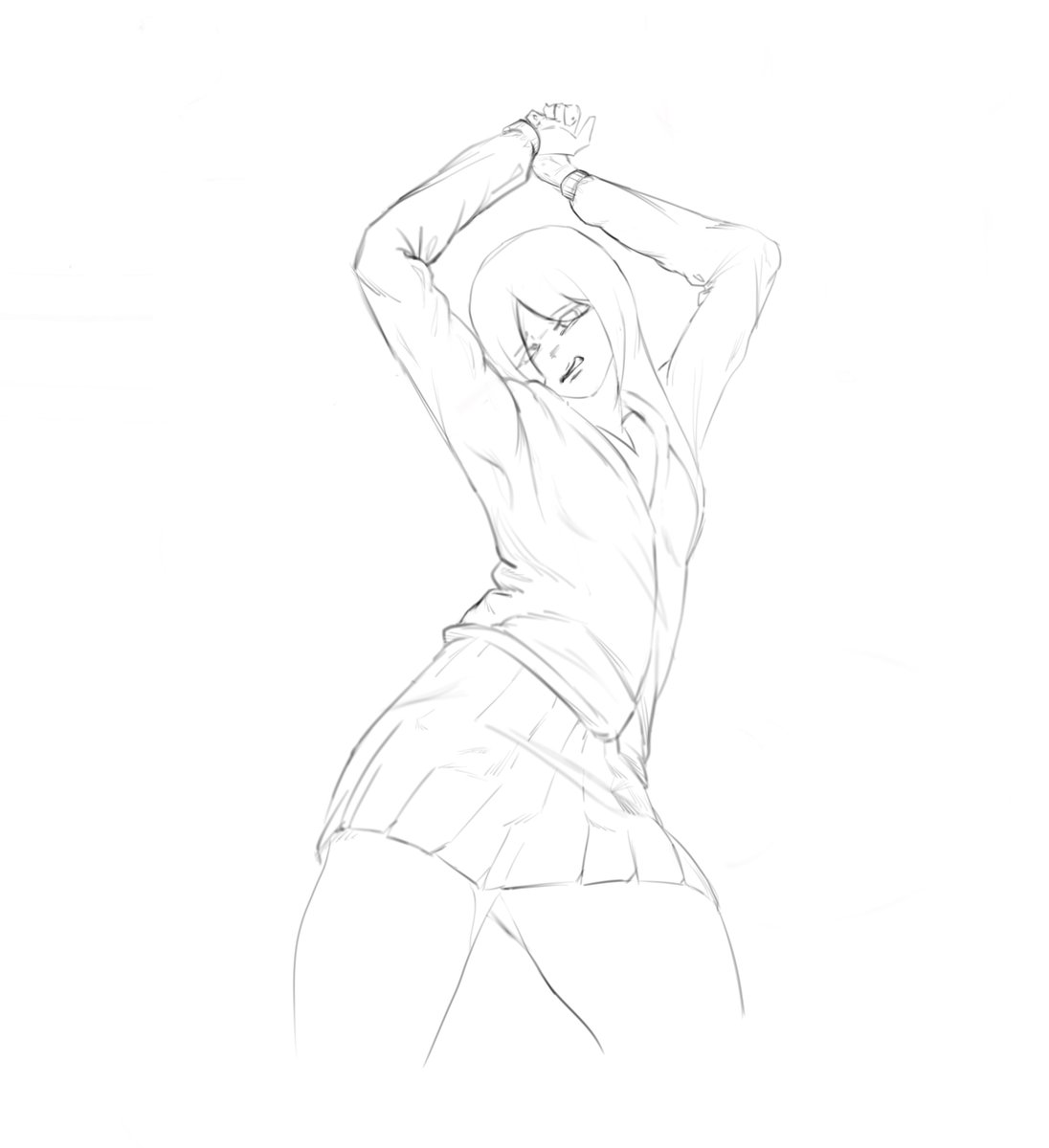 Tchow_do's tweet photo. I spend some time drawing this cute OC called Midori of a dear friend (@MidarkArt), was really fun drawn this character in different poses :D

#originalcharacter #oc #drawing #lineart #Midori https://t.co/XlMYDlshDg