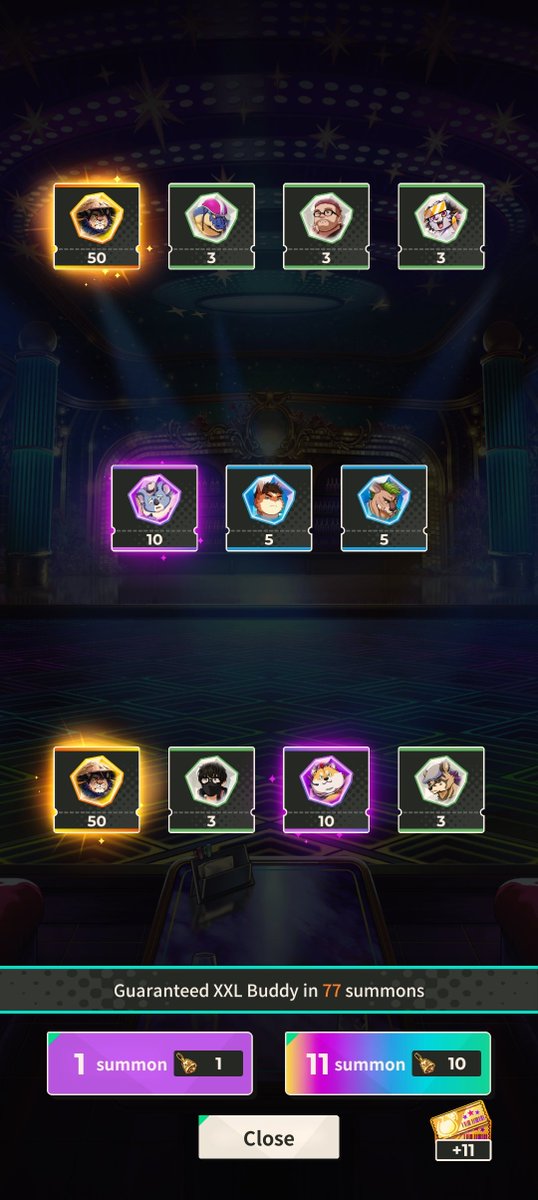 Inflativison's tweet photo. My 1st and easiest 5* I've ever got  lol, I got like 2 of him per pull and it only took like 100 bells to max him out #woofiaXXL https://t.co/rrav2IHGbS