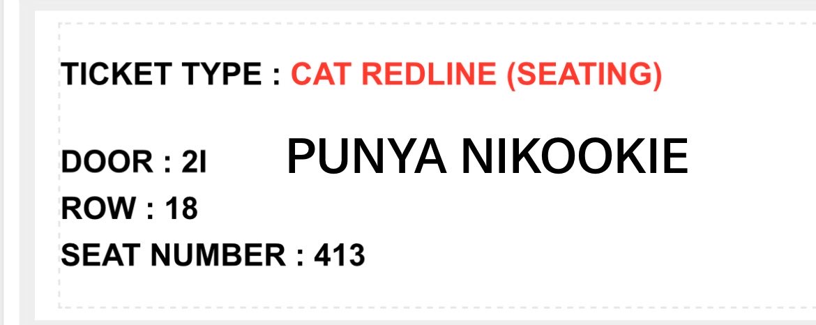 Nikookiie's tweet photo. Ini beneran gaksi gue dapet ditengah2?😭

#NCT127 #QN #DYANDRA #SEATPLAN #THEREDLINE https://t.co/s4HqhDdil9