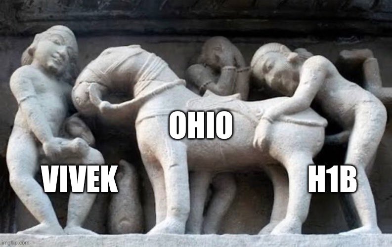 TotalRemigrate's tweet photo. Vivek Ramaswami plans on bringing in FOUR MILLION new people into Ohio, in his own words.

Where will he get these FOUR MILLION people from? https://t.co/Grvc4zjOKN