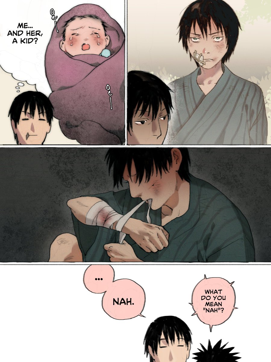 pheophoi's tweet photo. (Toji x Mamagumi) thoughts of the future
#jjk

(1/2) https://t.co/GrJIKqQfnw