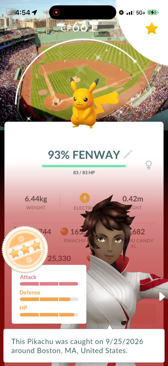 TonyTMPokemon1's tweet photo. WHAT A DAY !!! 
Had an absolute blast of a day in Boston! 2 shiny background Pikachu, 13 shinies on the day and 4 HUNDOS!!! What an awesome grind today! I still can’t believe the shiny shadow Treecko, still so stoked about it !!! Also got a shiny shadow Axew today too! So many rockets 🫡! How’d your day go?

#PokemonGo #Pokemon