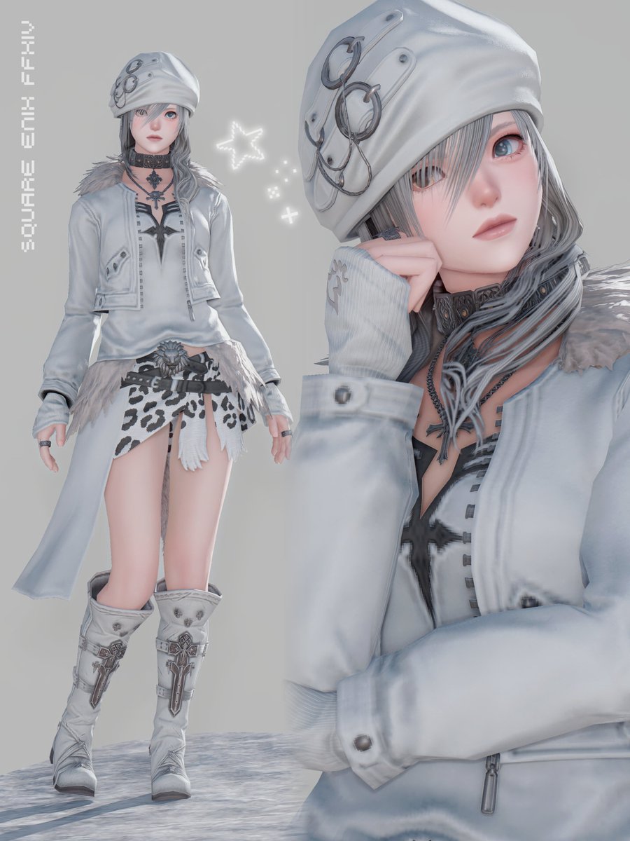 nornor0807's tweet photo. レオンハート・ジャケットを白染色するとかわいい

#ffxiv┊︎#ミラプリ┊︎#파판룩템┊︎#ミコッテ https://t.co/fqpODqLwRd
