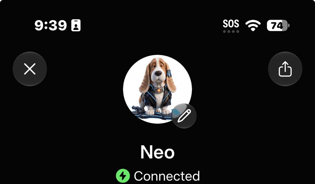 ClosedLadder's tweet photo. @nyxnyxia @alexandr_wang Yes, you can change it. My avatar is a cyberpunk basset hound in an AI lab, usually typing away on a laptop. https://t.co/f6fZ3KcxuI
