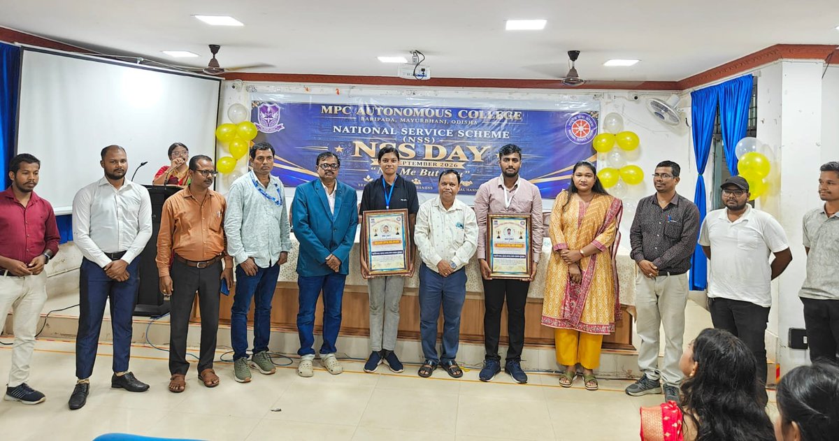 mpcautonsswing's tweet photo. Celebrating the spirit of selfless service! 🇮🇳
M.P.C Autonomous College NSS Wings observed NSS Day with enthusiasm, unity and commitment to the motto "NOT ME BUT YOU".
From cleanliness drives to awareness rallies, our volunteers proved that small actions create big change. https://t.co/y8m7S3EhsK