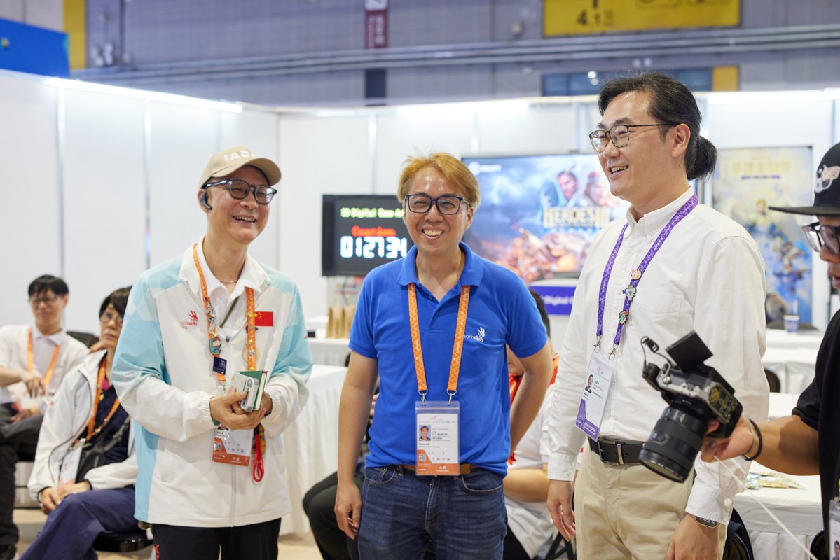 WorldSkills's tweet photo. #WorldSkillsShanghai2026 Competitors in 3D Digital Game Art got a special visit from @UbisoftChina. 🎮👾 Their Test Project was inspired by the game Heroes of Might and Magic III Remake.

Find more stories from the 48th WorldSkills Competition: https://t.co/hdP0KWunss

#WSC2026 https://t.co/1A09EkOcGE
