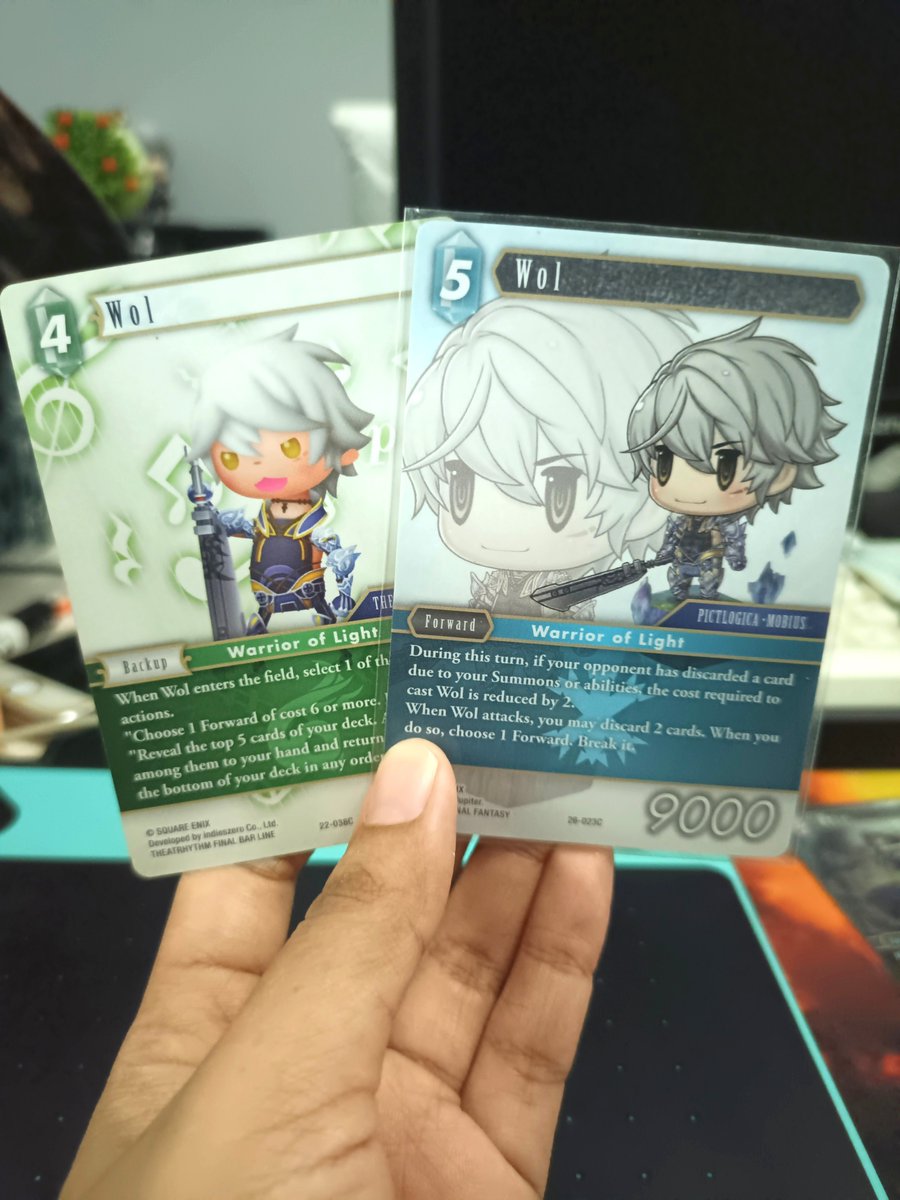 DylaNero888's tweet photo. Cheeb Wol :3
#FFTCG #MobiusFF #MobiusFinalFantasy https://t.co/uDsvYuAKna