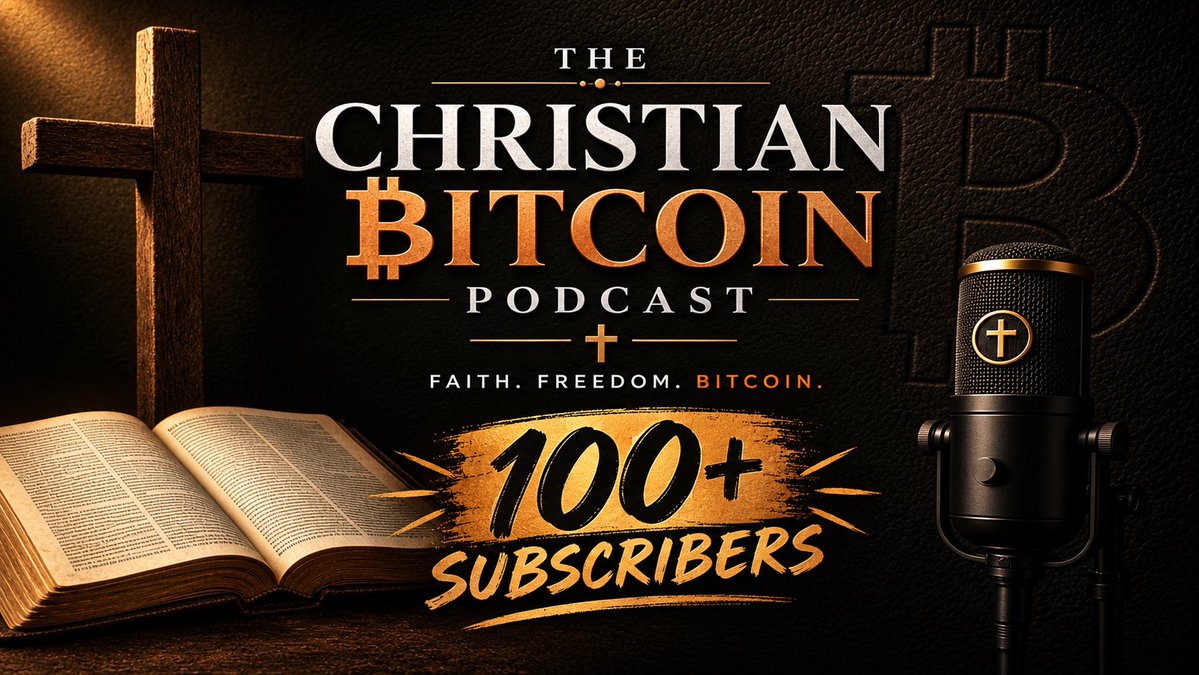 JoelHodlman's tweet photo. The Christian Bitcoin Podcast hit 100+ subscribers on YouTube! 

I thought it would come, but not this quickly. 

To God be the Glory!

God is good! https://t.co/EVm6B3LBPd