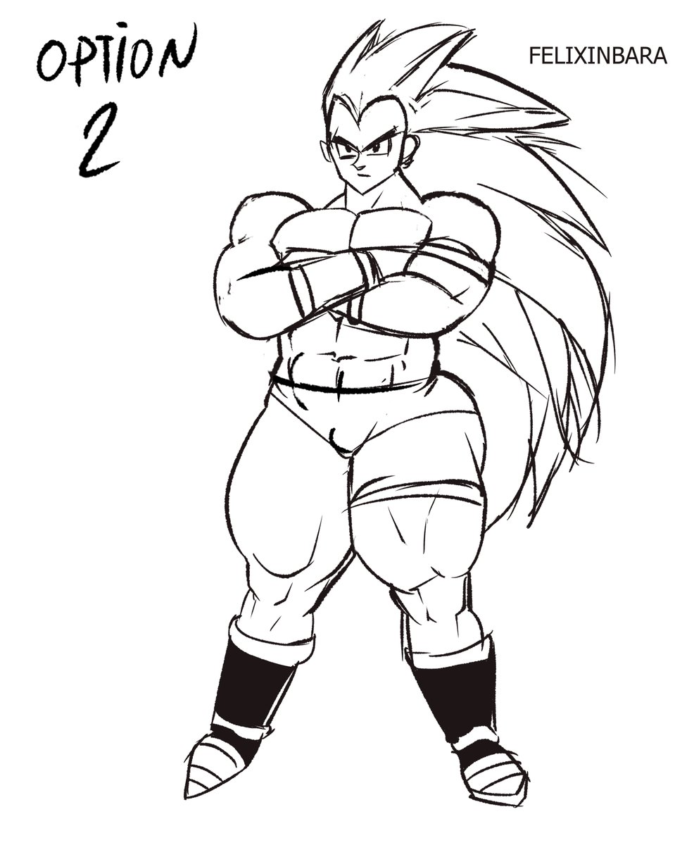 Felixinbara's tweet photo. Raditz sketches https://t.co/zKNCNqDT6B