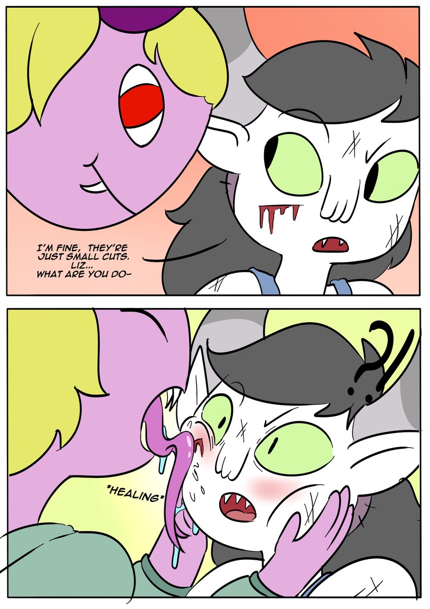 RuleBandit's tweet photo. Liz and Her Healing Powers
I'll expand on this idea in another short comic https://t.co/rHSIFUhfhA