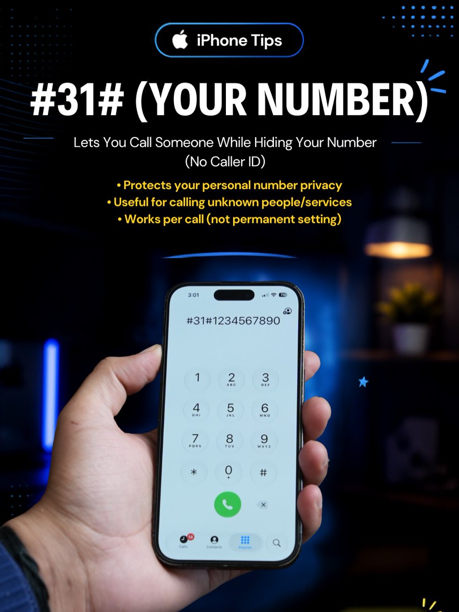 johnthomasqwjsv's tweet photo. iPhone secret codes that actually work! Save and share this post with every iPhone user. Follow for more tips and tricks. https://t.co/OvhAj959uo
