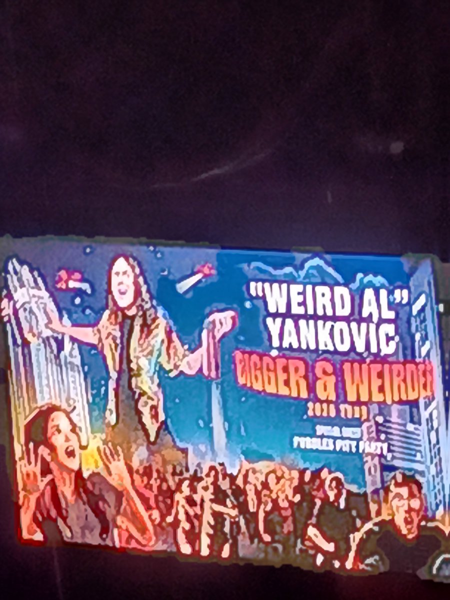 SouthCrowleyP1's tweet photo. "Weird Al" about to take the stage. https://t.co/AurInV1pKP
